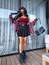 Shorts with Pleats + Double Belt J72 - BLACK PRE-ORDER